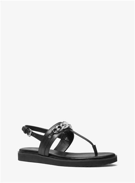 michael kors roxane sandal|Roxane Embellished Leather Sandal .